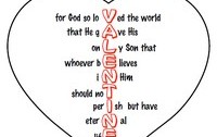 heart, valentine, scripture, John 3:16