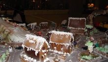 gingerbread, village, Christmas, crafts